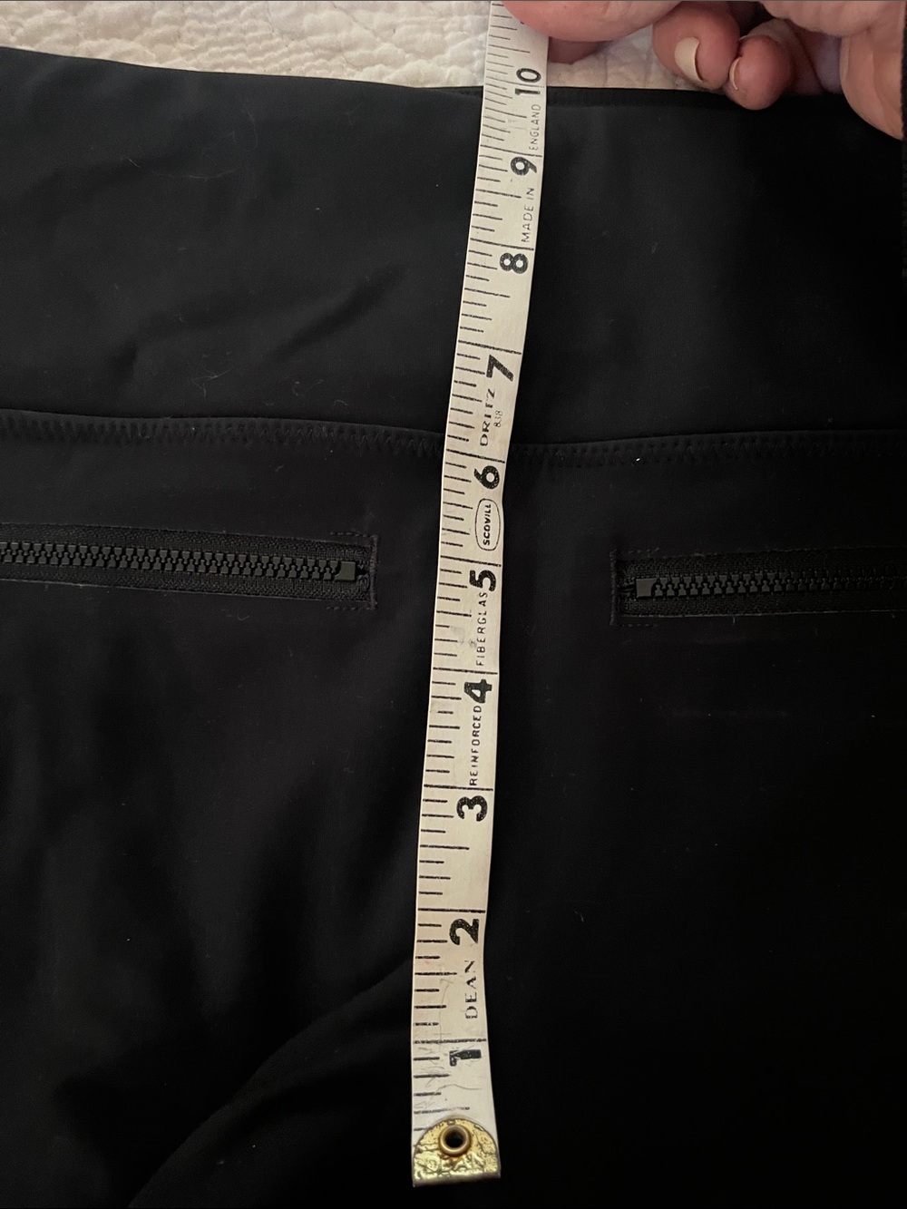 Athleta Black Leggings with Zipper Pockets in front S - Picture 7 of 9